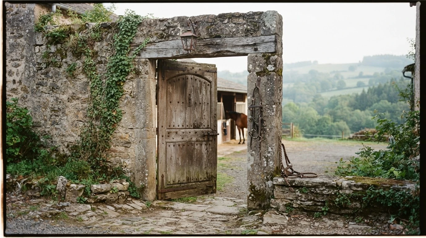 Entrée du Ferme équestre du Shetyland, centre équestre à Vitrac